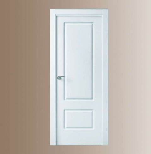 puerta lacada blanca maciza